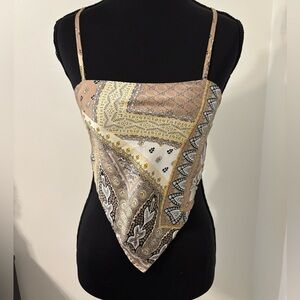 Halter top Brown Patchwork Size Small